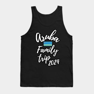 Aruba Family Trip 2024 Caribbean Vacation Fun Matching Group Design Tank Top